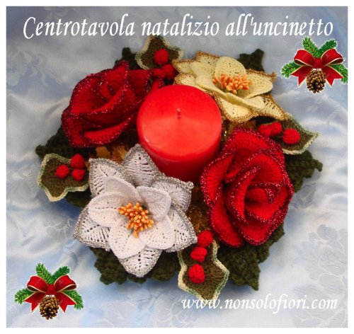 Natale Centrotavola Natalizio All Uncinetto Schemi.Nuova Pagina 1
